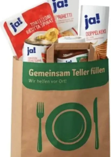 Rewe mit 5 €-Tüte