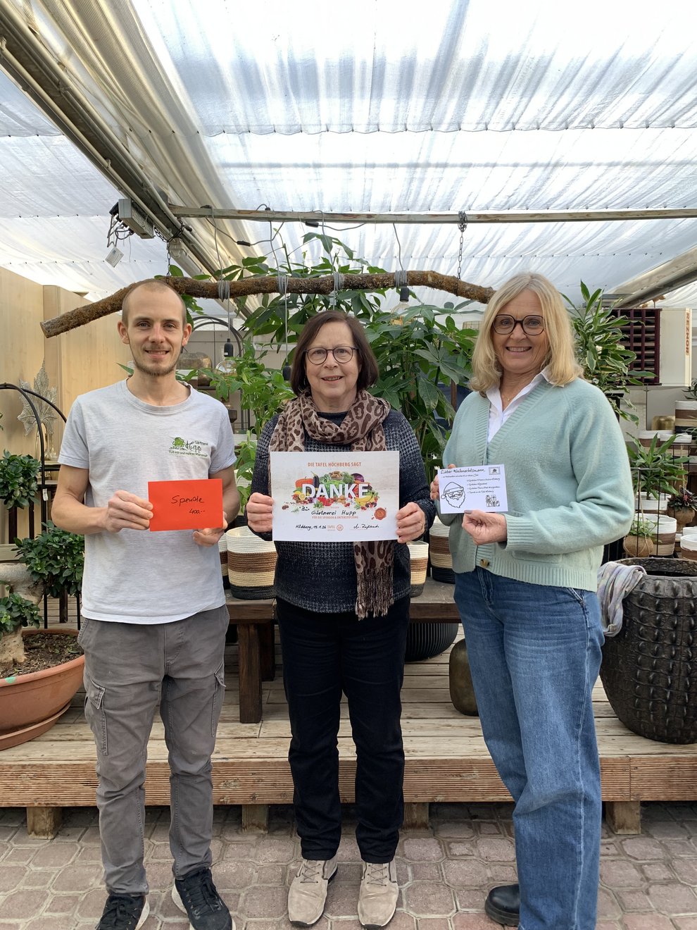 v. l.: Maximilian Hupp, Magdalena Roßbach und Gabi Hupp